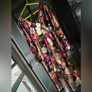 Band of the Free NWT Gorgeous Floral Wrap High Low Dress